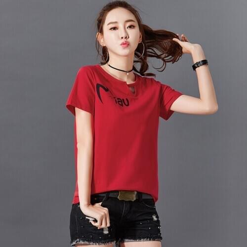 2020 women fashion tee tshirt female Tops clothes T-shirt Woman Short Sleeve