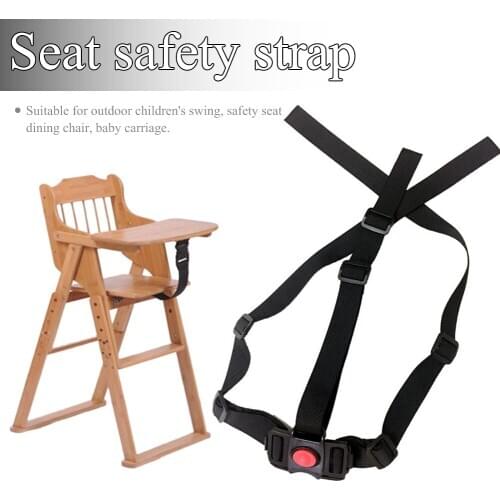 3 Point fixed Belt Nylon Material Strap for Children Stroller High Chair Pram Buggy Push seat Adjustable Fixed Belt 2.5X45X65cm