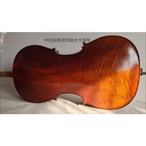 5pcs Hand made cellos 4/4, flame back, ribs,maple neck, , SONG Brand 4/4 cello with bag,bow and rosin