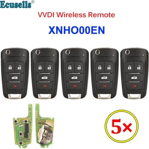 5PCS/LOT Xhorse XNBU01EN VVDI Wireless Universal Remote Car Key for VVDI2 VVDI Key Tool for Chevrolet Buick Style