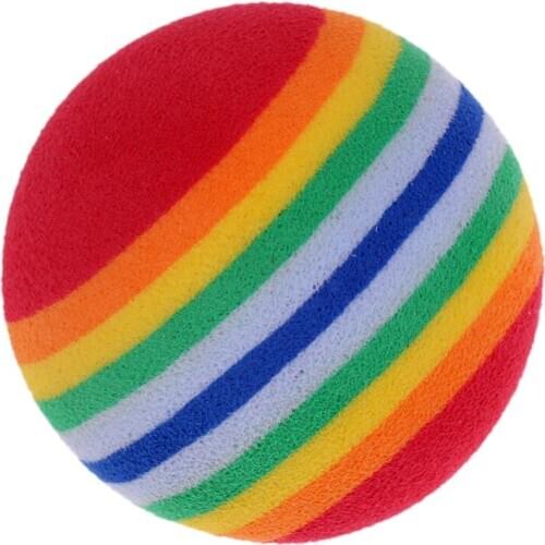 6Pcs Lightweight Soft Foam Indoor Practice Golf Training Balls Cat Dog