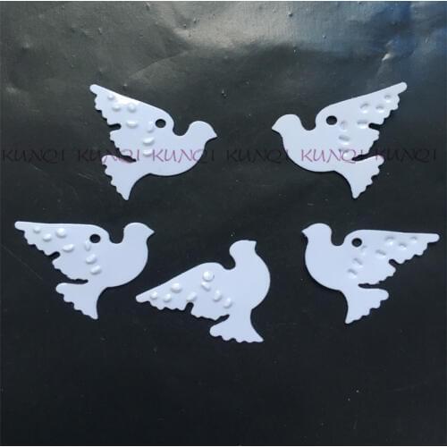 750Pcs/1200pcs/lot 19*16mm White Peace Dove Pigeons Loose Sequins Paillette Crafts for Sewing/Webbing Diy Accessory Kids DIY