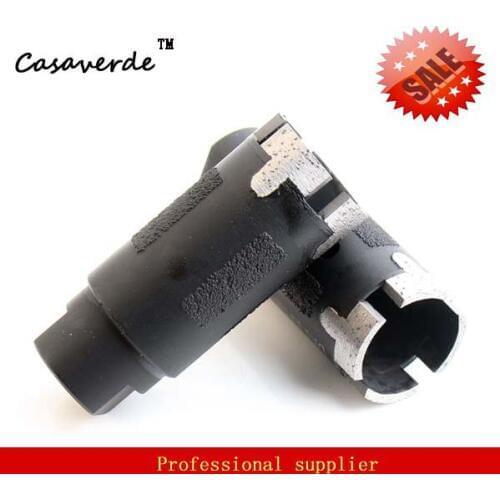 Dry drilling 1-3/8'' 35mm diamond drill bits for dry drilling stone with Vacuum Brazed outside protection