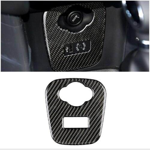 Car Interior Lighter USB AUX Panel Console Cover Sticker for BMW Mini Cooper F55 F56