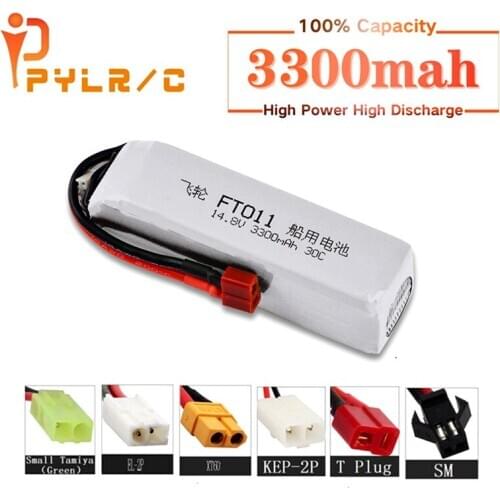 Upgrade 14.8V 3300mah RC Lipo BATTERY for FT010 FT011 RC boat Spare Parts Accessories RC Helicopter Airplanes Car 4s Battery