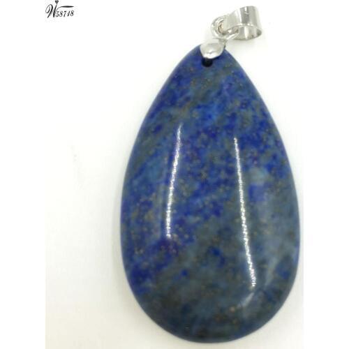 Free Shipping Beautiful jewelry 20x35mm Lapis Lazuli Water Drop Women Men Pendant Bead PC7181