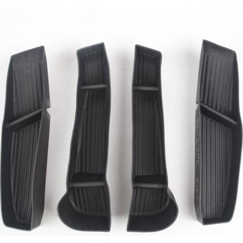 4Pcs Door Side Storage Box for Tesla Model 3/Y Black Accessories Decoration