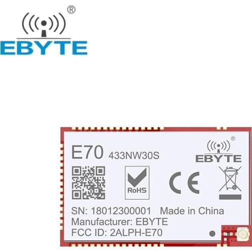 CC1310 433MHz E70-433NW30S IOT Board Star Network Module Long Range 6.5km EBYTE 30dBm UART Interface IPEX / Stamp Hole Antenna