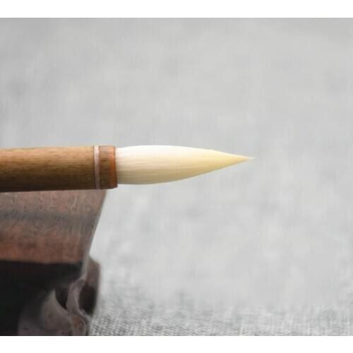 Pure Woolen Hair Ink Painting Brush Pen Huzhou Chinese Small Regular Script Calligraphy Brush Chinese Soft Hair Brush Pen