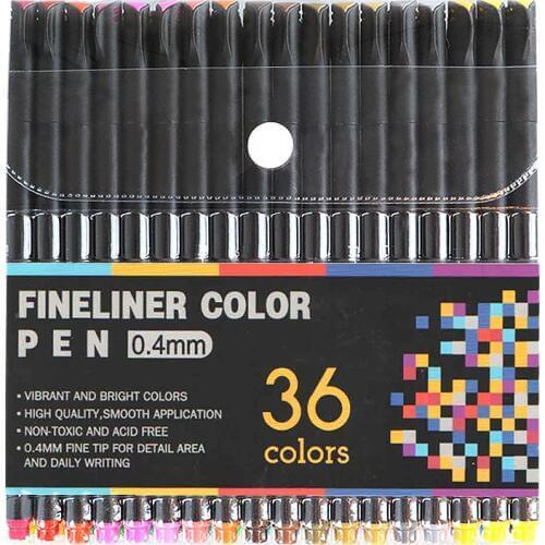Fineliner Pens copic markers Fine Line Coloring for Sketch Writing Drawing Coloring Fine Point Markers 36/24/12 Colors