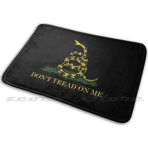 --Gadsden Flag Rattlesnake Carpet Water Absorb Non-Slip Door Mat Enigmaticone Timber Rattlesnake Gadsden Flag Usa United States