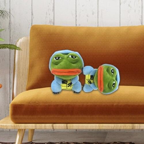 Creative Plush Toys Pepe Frog Dress Up Doll Jenny Frog Pepe The Frog Sand Frog Animal Stuffed Plush Doll Elf Toys For Children