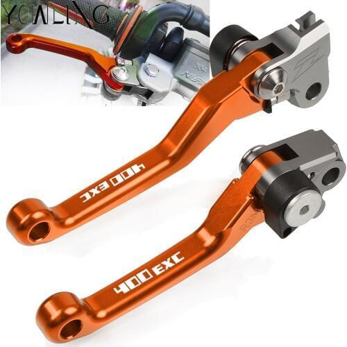 Motorbike CNC Aluminum Custom Made Folding handle Brake Clutch Lever For 400 EXC 400EXC 2009 2010 2011 Dirt Bike Motocross