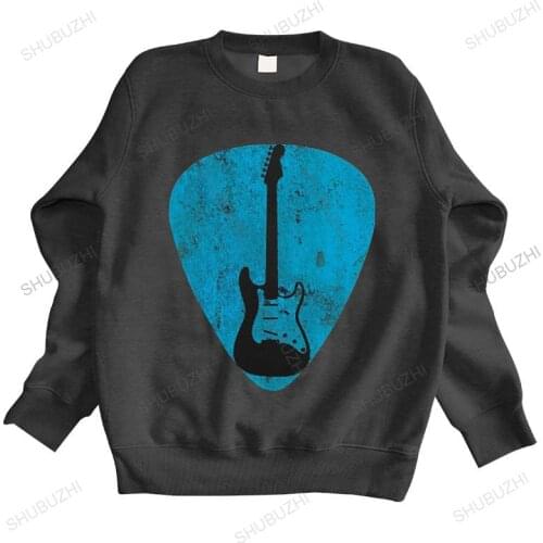 Warm sweatshirt men hoody Guitar Pick Full Silhouette - Mens hoodies - Guitarist - Bass new arrived men brand shuzbuzhi hoodie