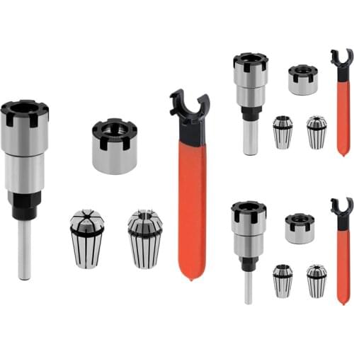 5Pcs Set Extension Rod Collet UM Type Wrench Nut For CNC Milling Tool Engraving Machine