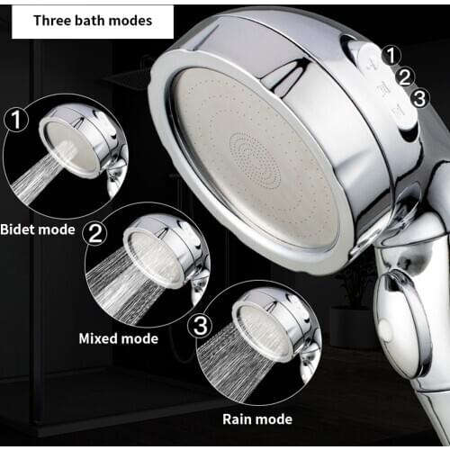 High Pressure Rain Shower Head Handheld Water Saving Showerhead Bath Spray Automatic Water Stop When Falling For Spa Bathroom