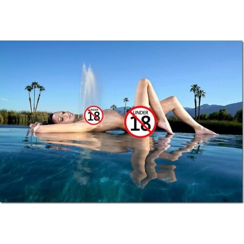 Wall Art Picture Swimming Pool Girl Wet Body Posters and prints Canvas Painting for Home decoration