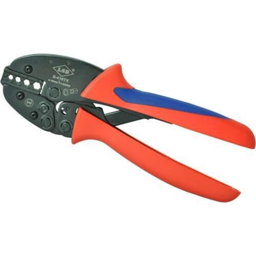 Non-insulated terminal crimping tools mini electrical pliers S-416TX 4-16mm2 11-5AWG high precision clamp set