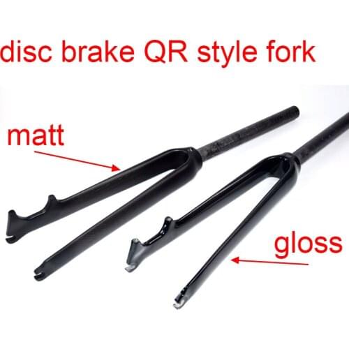 Newest 700C Road bike 3K UD 12K full carbon fibre disc brake forks Fixed Gear Track bicycle carbon front forks parts Free ship