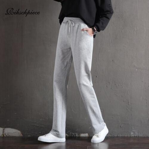 Rihschpiece Autumn Plus Size 3XL Harem Pants Women High Waist Winter Punk Casual Pocket Slim Trousers RZF1728