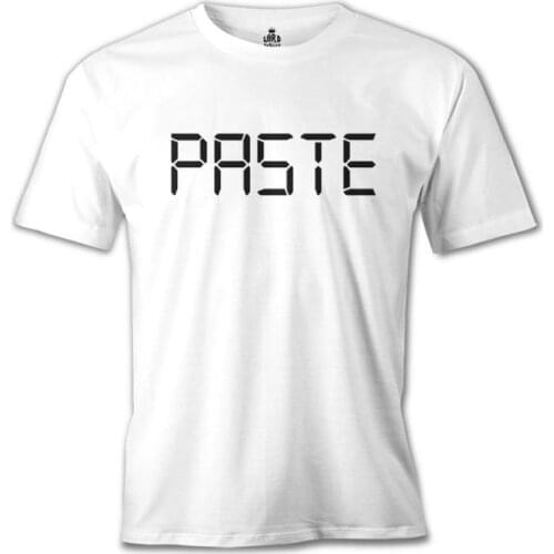 Paste White Men Women Unisex Tshirt High Quality Famous Turkish Fabric and Textile T-shirt Manufacture Printed T-shirt