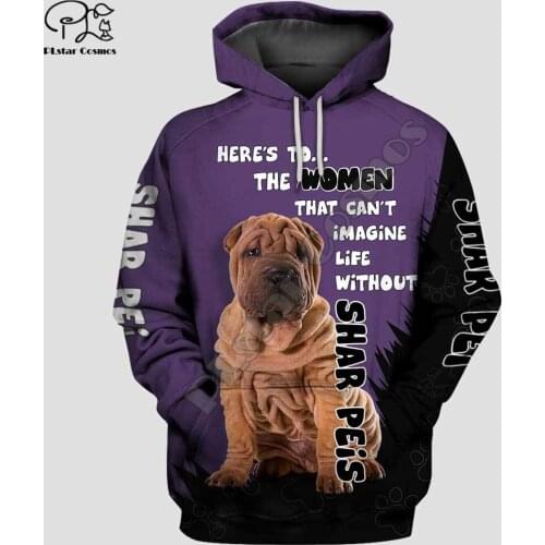 PLstar Cosmos NewFashion Animal Pitbull Love Dog Harajuku 3DPrint Men/Women Unisex Autumn Pullover Jacket Casual Zip Hoodies D19
