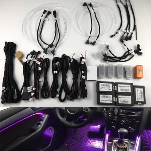 Fit for audi A4 A5 B8 Q5 2010-2016 grain turbine air decorate lamp Car LED ambient light decorate lamp