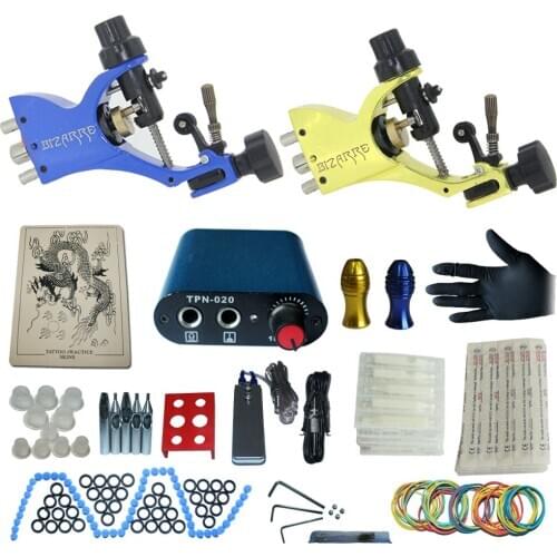 YILONG YILONG tattoo complete tattoo kit power supply+poot pedal+2 alloy grips+accessories 1kitB