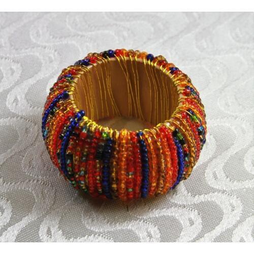 Christmas napkin rings free shipping, beades napkin ring, wedding decoration napkin holder