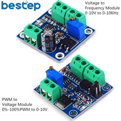 PWM to Voltage Converter /Frequency Voltage Converter Module 0%-100% to 0-10V/0-10V to 0-10KHz Analog Converter Module