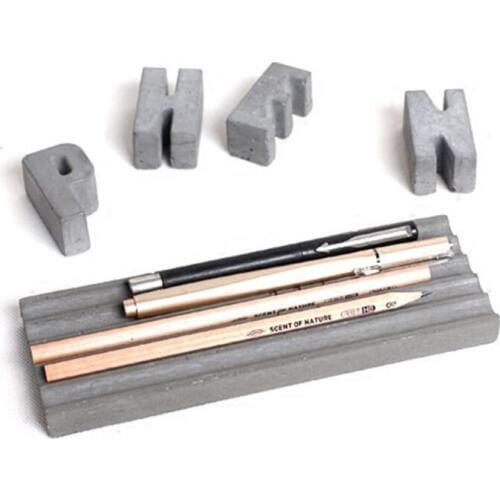 Concrete Cement Silicone Mold Desktop Stationery Receiving Pen Box Settings Office Supplies Paper Jewelry Tray Soap Box Mould