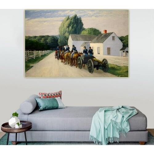 Light Battery at Gettysburg,1940, by Edward Hopper Canvas Oil Painting Art Aesthetic Picture Wall Backdrop Decor Home Decoration