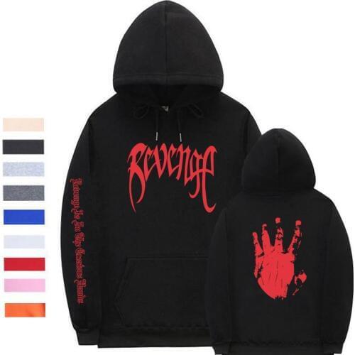 Xxxtentacion Revenge Hoodies Men/Women Sweatshirts Rapper Hip Hop Hooded Pullover sweatershirts male/Women Streetwear
