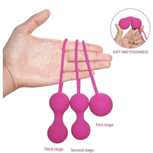 Womens Three-piece Firming Womens Postpartum Recovery Aid Products for Contraction Vagina Dumbbells Adult Products