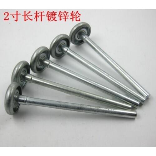 Garage Door heavy duty steel bearing Rollers / Wheels 175mm length long rod flip door galvanized wheel roller doors and window