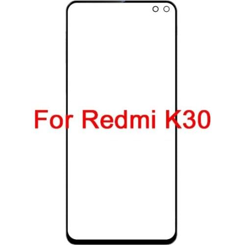 10PCS Phone Repair Replace Part Front Touch Panel LCD Display Outer Screen For Xiaomi Redmi K30 Screen Out Glass Cover Lens