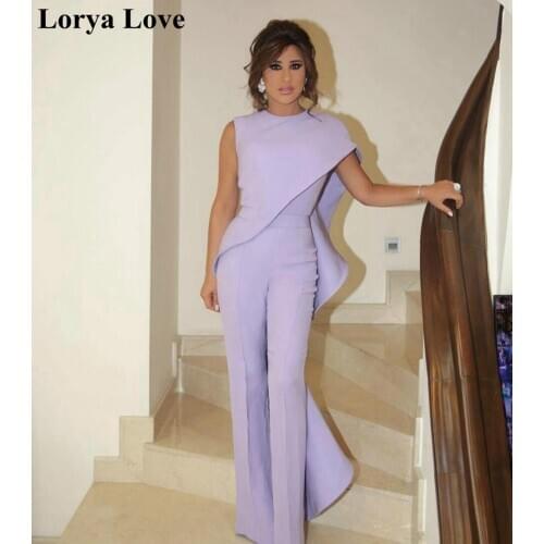 Light Purple Evening Dresses 2020 Women Party Night Robe De Soiree Elegant Gradation Lavender Prom Dress Long Celebrity Gowns