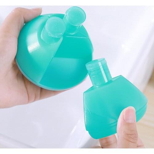 2021 Solid Color Three-in-one Travel Sub-bottle, Portable Business Travel Lotion Bottle, Large-capacity Cosmetic Sub-bottle