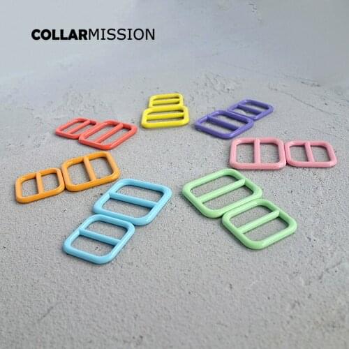 50pcs/lot spray paint metal clasp adjustable buckle for 20mm and 25mm Webbing diy dog collar accessory buckle 7 colours