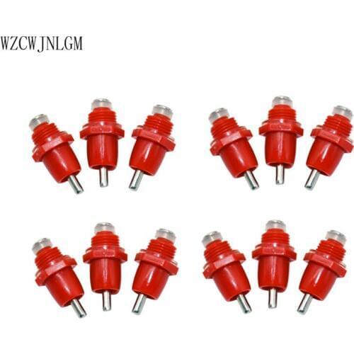600 Pcs Red Spring Type Chicken With Nipple Drinking Water Drinking Fountain Mouth Water Poultry Farming Equipment