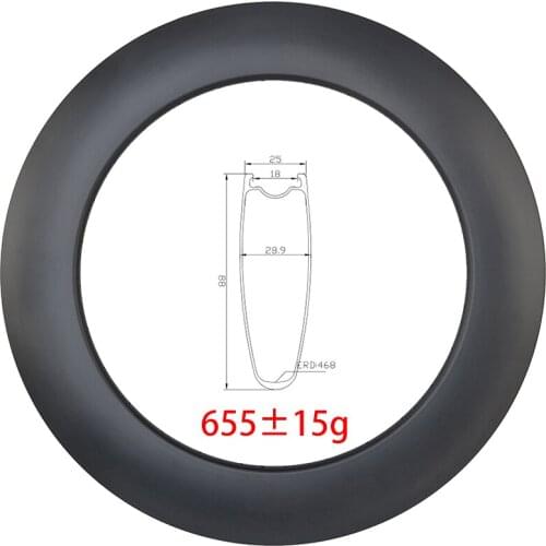 700C 88mmx25mm Clincher Tubeless carbon rim disc brake 18mm inner Track bike 18h 20H 21H 24H 28H UD 3k matte glossy Road bicycle