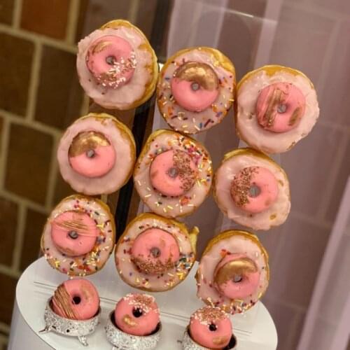 Acrylic Donut Stand Stand DIY Wall Mount Display Stand Donut Stand Bridal Wedding Party Decoration Birthday Party Supplies