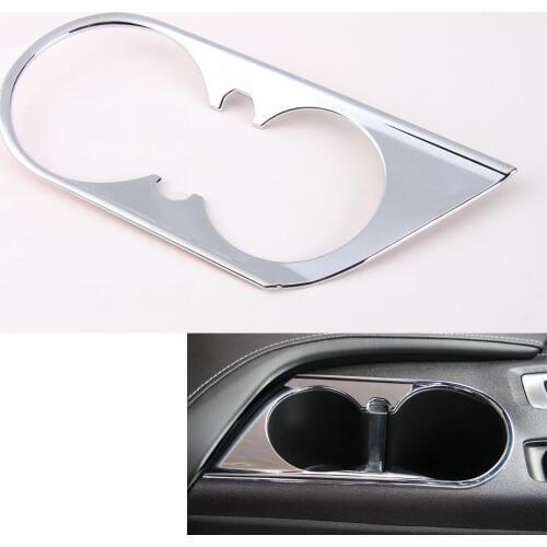 Auto Car Interior Front Water Bottle Cup Trim Holder Frame Decal Cover Sticker ABS Fit For Chevrolet Camaro 2017 Car Styling