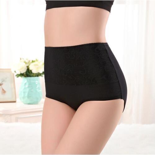 Free Shipping Ms non-trace modal in the waist lace briefs tall waist sexier than cotton SIZE M L-XXXL #7177R1