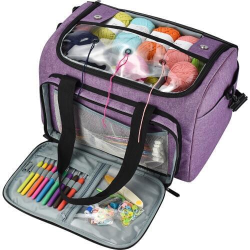 Large Yarn Storage Crochet Bag Handbag Yarn Organizer For All Crochet Knitting Accessory for Yarn Storage Knitting Bag