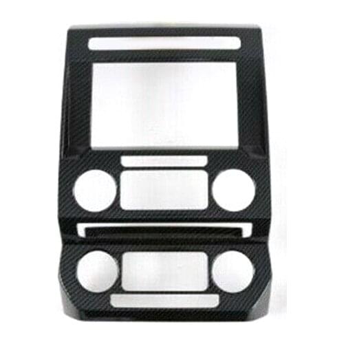 CITALL Car Center Console GPS Navigation Panel Frame Cover Trim Fit for Ford F150 F-150 2017 2018 2019 2020 Carbon Fiber Style