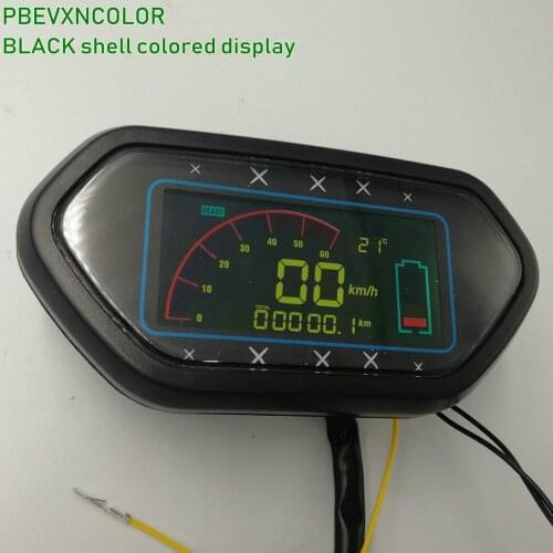48V60V64V72V84V96V DISPLAY With Shielding Cover For Electric Scooter Bicycle Tricycle Motorcycle ATV Speedometer Gauge Odometer