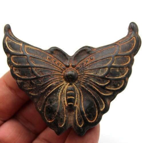 Ancient Chinese Han Dynasty Jade Butterfly Necklace Pendant 2.8 "meteorite, who