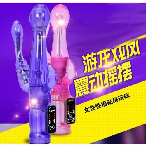 Daul Shock Electric Vibrator Anal Plug Vibration Rod Massager Vibrator Adult Sex Toys G Spot Female Masturbation for Women O35