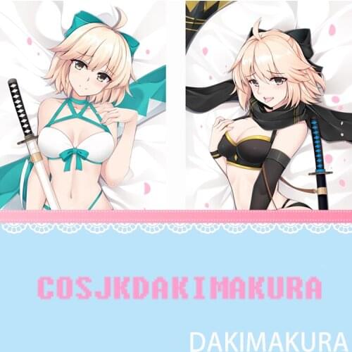 Fate/Grand Order Okita Souji Anime Game Dakimakura Girls Pillowcase Body Hugging Pillow Cover Case Bedding Exquisite Swimsuit